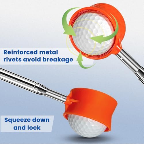 SPEENSUN Golf Ball Retriever, Max 6/9/12/14.5/15Ft Lightweight Portable - Image 3