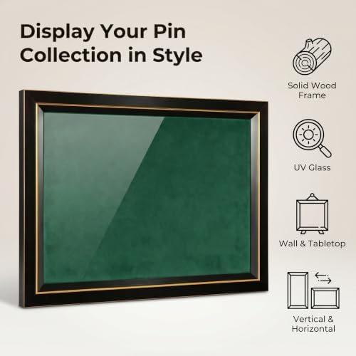 18.1" X 13.3" Solid WoodMagnetic Golf Ball Marker Display Frame ，Wall Mount - Image 6