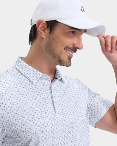 Obla Men's Golf Shirt Short Sleeve Dry Fit Collared Polo Shirts - Image 3