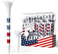 SAPLIZE Thick 100 or 50 Pack Plastic Golf Tees by SAPLIZE