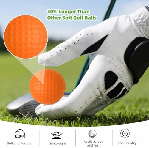 ZenNex 80 Pcs Foam Golf Practice Balls，Lifelike Touch, Durable Construction - Image 3