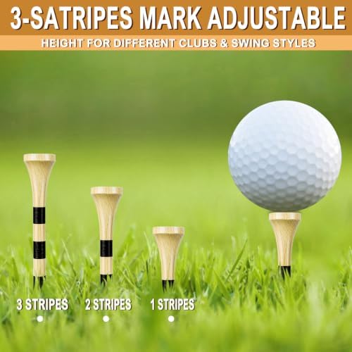 Wooden Golf Tees, 2-3/4" Long Tees Golf 100 Count - Image 5