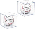 Danodoi 2 Pack UV Protected Clear Acrylic Baseball Display Cube by DANODOI