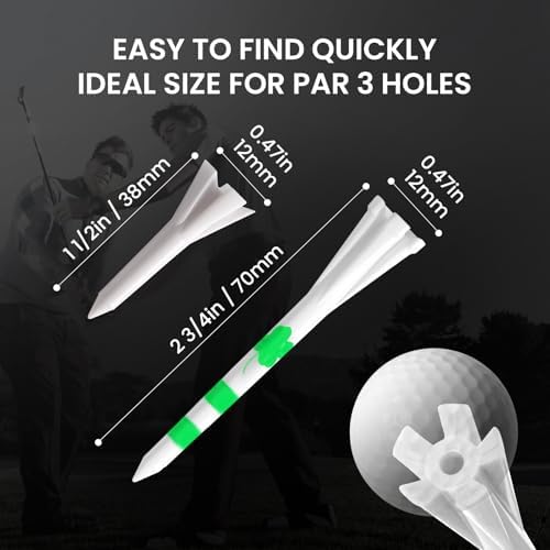 FINGER TEN Golf Tees Plastic 100 Pack - Image 6