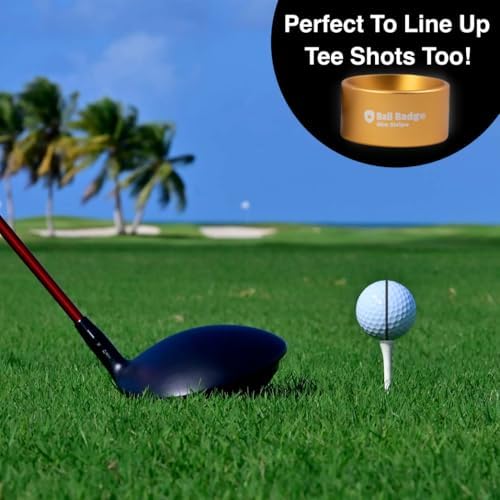 Aim Stripe, Golf Ball Alignment Tool, Full Metal, Training Aid - Image 4