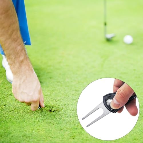 Golf Divot Repair Tool, 1 Pack, Stainless Steel Ball Marker Switchblade - Image 7