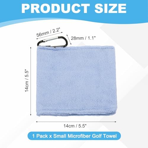 Small Microfiber Golf Towel, Pocket Golf Ball Towel - Image 2