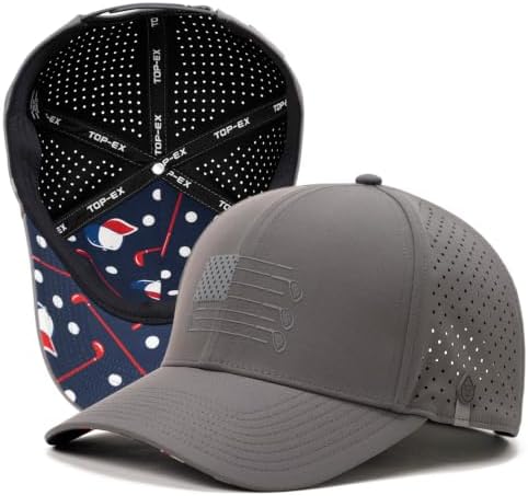TOP-EX UvCoolix™ Cooling Sweatband American USA Flag Baseball Cap UPF50+ by TOP-EXBetterFitBetterPerformance