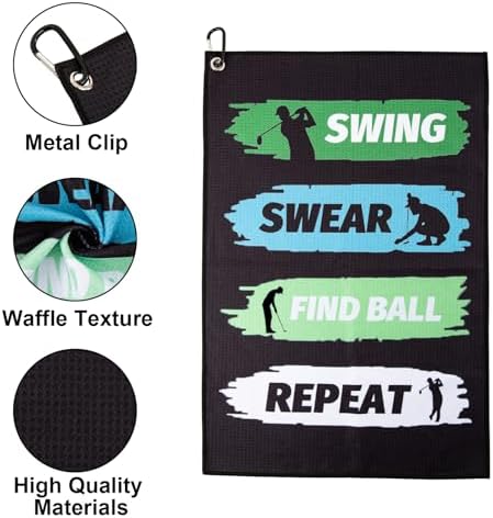 TUYUU Funny Golf Towels Waffle Microfiber Golf Accessories - Image 2