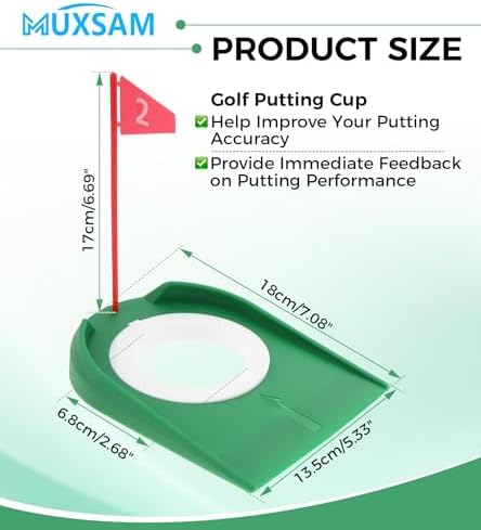 3 Pcs Golf Putting Cup, Golfer Practice Cup Hole Training Aids - Image 2