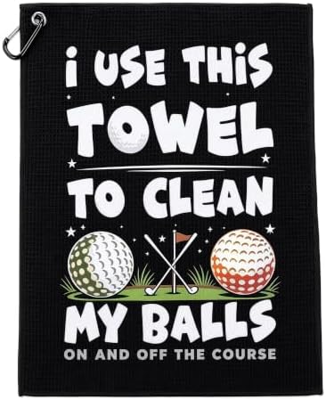1pcs Custom Logo Golf Towel, Portable Golf Ball Cleaning Towel by Bekecidi