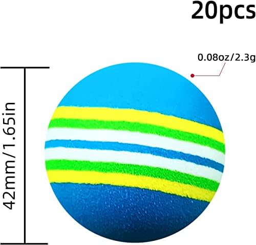 Scott Edward Air Golf Practice Balls, Bright Multicolor and Lightweight Sponge - Image 2