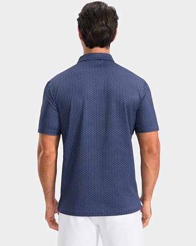 Obla Men's Golf Shirt Short Sleeve Dry Fit Collared Polo Shirts - Image 3