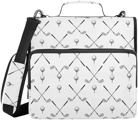 Zipper Binder Bag 3 Ring File Folder Portfolio Organizer Zippered Binder Bags by Emelivor