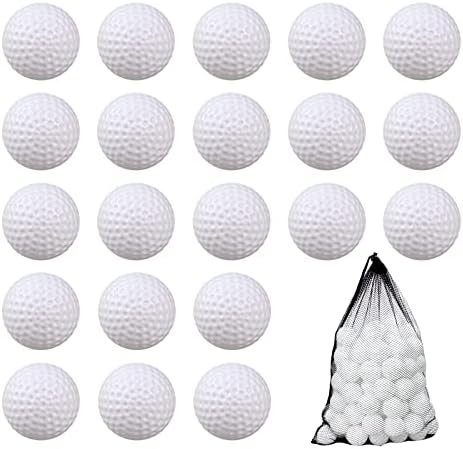 KOFULL Plastic Golf Balls Practice, 24/50/100 Pack Hollow Plastic Fake Golf by KOFULL