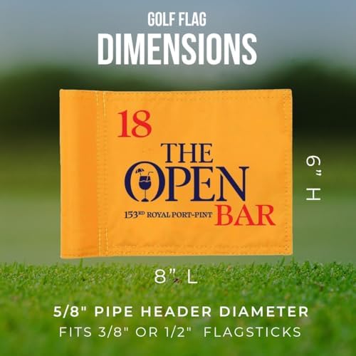 Golf Flag 8x6 Inch – 420D Nylon Double-Sided Mini Pin Flag - Image 3