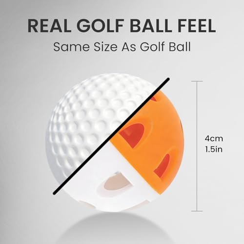 Weighted Practice Golf Balls Plastic 50 Pack - Image 5
