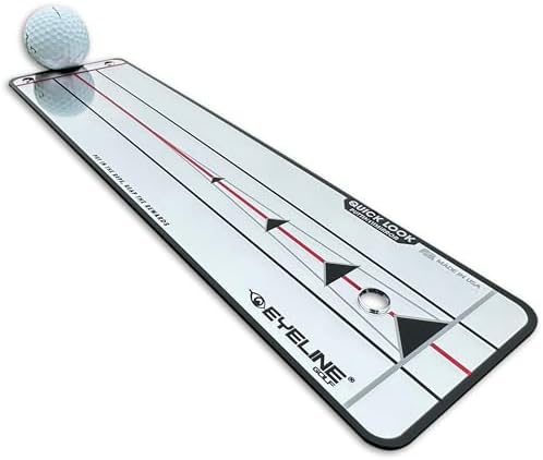 EyeLine Golf Quick Look Mirror and 70 Degree Edge Putting Rail – Compact Golf by EyelineGolf