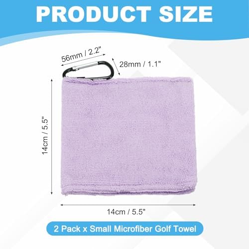 Small Microfiber Golf Towel, Pocket Golf Ball Towel - Image 2
