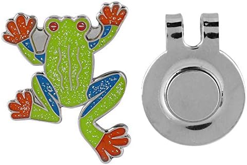 Hat Clip, Adorable Frog Shape Metal Mini Magnetic Ball Marker Golfer Hat Visor - Image 2