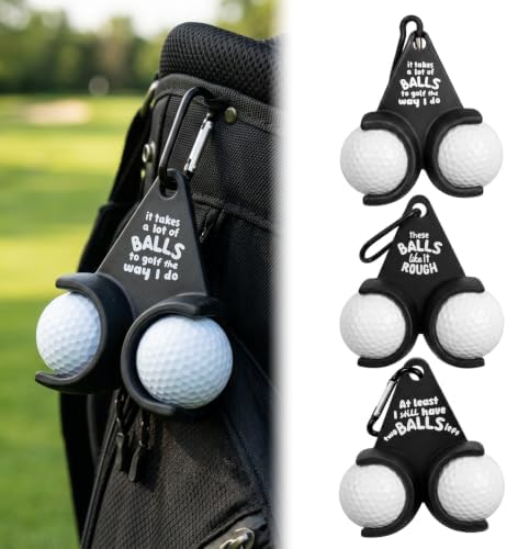3 Pack Sack Golf Ball Holder, Golf Ball Holder Funny, Golf Ball Holder by Unknown