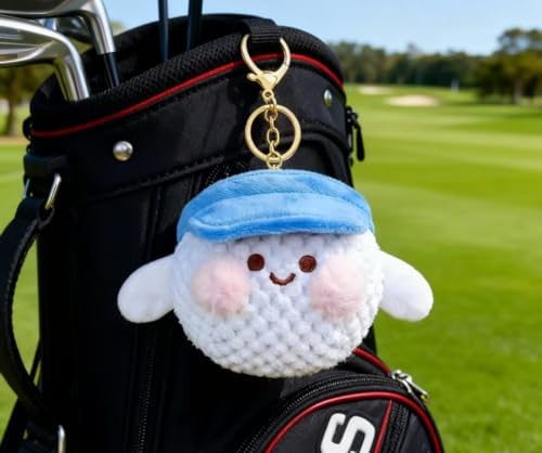 JEWSUN Cute Soft Golf Ball Stuffed Plush keychain - Image 3
