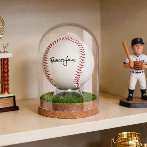 Real Glass Baseball Display Case, UV Dome - Image 6