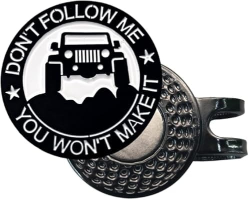 Funny Golf Ball Marker + Premium Magnetic Hat Clip | Unique Gift by MULLIGANHOOLIGAN