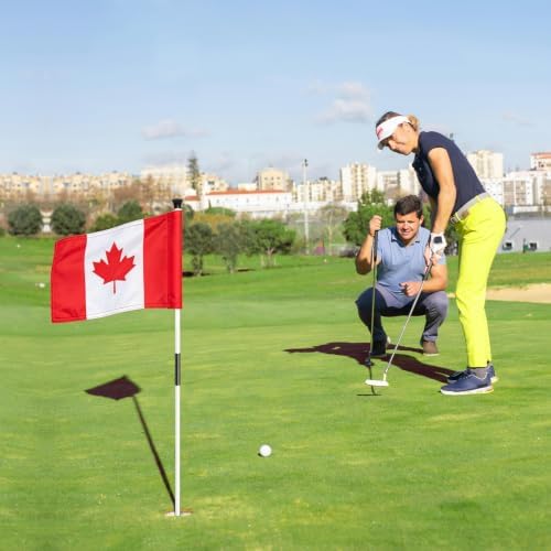 AZCOVER 2 Pack Canada Golf Flag 8x6 Inch - Image 2