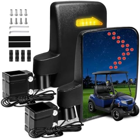 No Drill Golf Cart Mirrors by LEAPGOMAXGolfCartParts