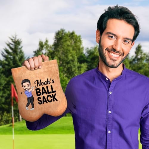 Personalized Cartoon Character Golf Ball Bag - Image 6