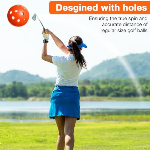 MiniInflat 80 Pcs Practice Golf Balls Plastic 42mm - Image 5