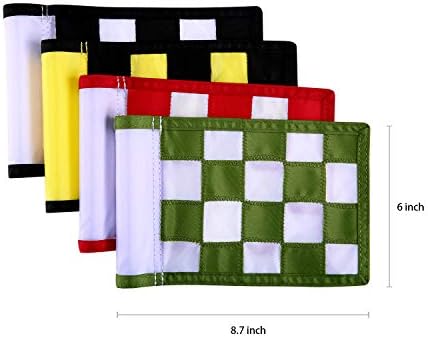 Golf Flag, Konday Checkered Training Putting Green Flags, Golf Target Flags - Image 2