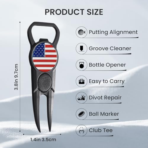 FINGER TEN 7-in-1 Golf Divot Repair Tool - Image 2