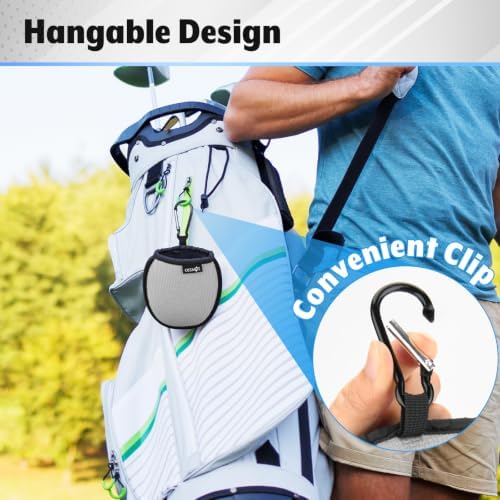 Cosmos Portable Pocket Golf Ball Washer Pouch Golf Ball Cleaner Pouch - Image 6