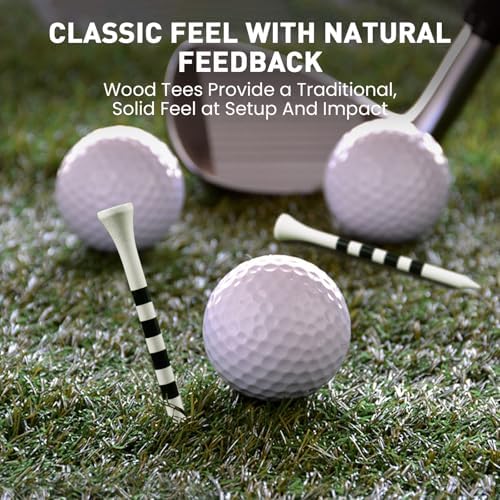 FINGER TEN Golf Tees Wood 2 3/4" 3 1/4" 50/120 Count - Image 4