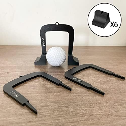 3 Pieces Golf Putting Gates Aluminum Alloy Putt Practice Equipment Gate Door - Image 7