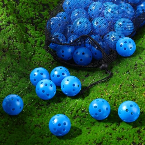 MiniInflat 80 Pcs Practice Golf Balls Plastic 42mm - Image 4
