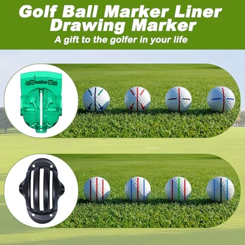Outus 2 Pcs Golf Ball Marking Stencil Alignment Liner - Image 6