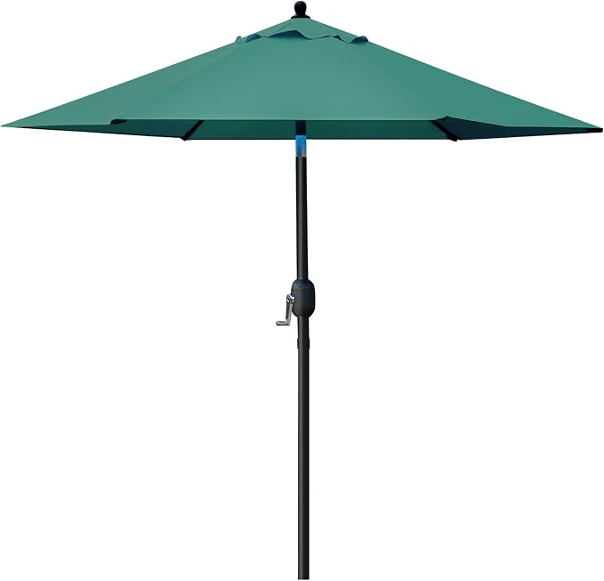 Sunnyglade 7.5' Patio Umbrella Outdoor Table Umbrella Tilt Crank Dark Green | by Sunnyglade