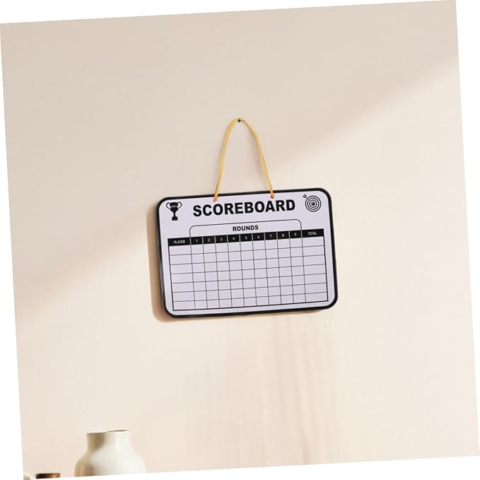 Mikikit 2pcs Double Sided Dry Erase Writing Board Lightweight Golf Score Tracking for Childrens Practice and Competitions