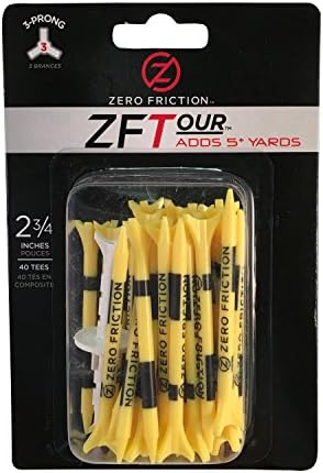 Zero Friction Tour 3-Prong Golf Tees by ZeroFriction