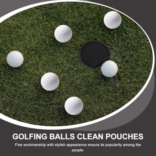 Golf Ball Cleaning Pouch Lightweight and Comfortable Feel 2pcs - Image 5