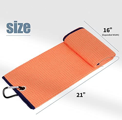 Mile High Life Tri-fold Golf Towel | Premium Microfiber Fabric | Waffle Pattern - Image 4
