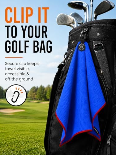 Magnetic Waffle Microfiber Golf Towel - Image 3
