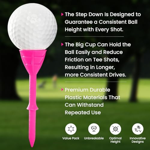 VEASAERS Golf Tees Plastic 3 1/4 inch 30 Pack - Image 5