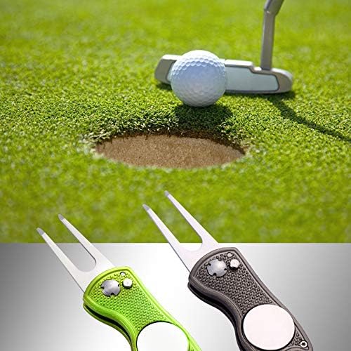 2 Pack Metal Foldable Golf Divot Tool - Image 5