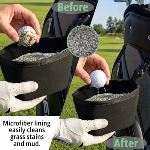 Golf Club Cleaner Bag and Golf Ball Cleaning Bag Gift - Image 4