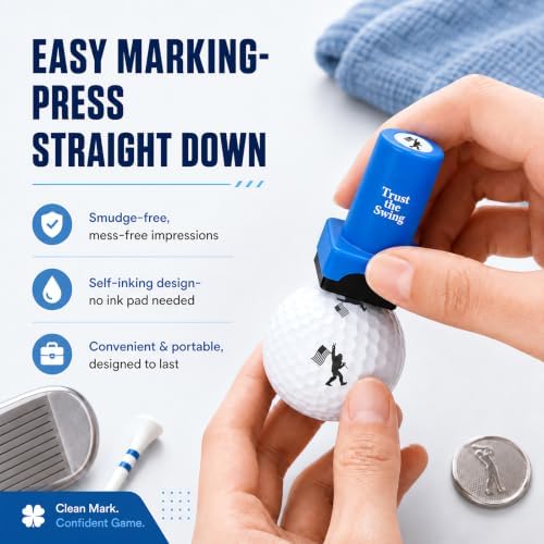 Golf Ball Stamp Marker – Self-Inking Stamper - Image 6