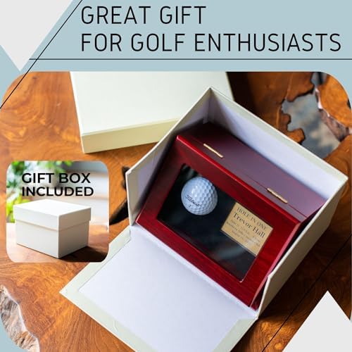 Hole-in-One Wooden Golf Ball Display Case - Image 2